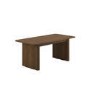Large Walnut Extendable Dining Table - Seats 6 - 8 - Wave