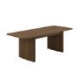 Large Walnut Extendable Dining Table - Seats 6 - 8 - Wave