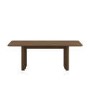 Large Walnut Extendable Dining Table - Seats 6 - 8 - Wave