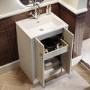 600mm Beige Freestanding Vanity Unit with Basin - Windsor