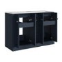 1200mm Blue Freestanding Double Vanity Unit with Basin - Windsor