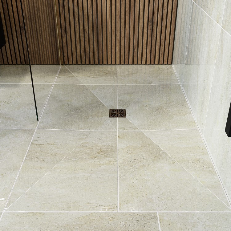 GRADE A1 - 1600x900mm Wet Room Tile-Ready Shower Tray Former 30mm with Square Centre Drain – Live Your Colour