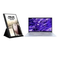 Bundle of ASUS Vivobook 15 X1502ZA-BQ162W 15.6" Laptop with ZenScreen MB165B 15.6" Monitor