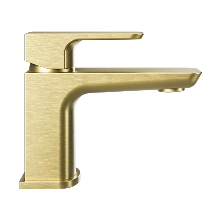 GRADE A1 - Brushed Brass Cloakroom Basin Mixer - Zana