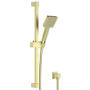 Brushed Brass 2 Outlet  Wall Mounted Thermostatic Mixer Shower Set with Hand Shower - Zana