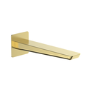Brushed Brass 2 Outlet Bath Mixer Shower Set with Wall Mounted 200mm Shower Head and Bath Filler Spout - Zana