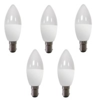 electriQ Smart dimmable colour Wifi Bulb with B15 bayonet ending - Alexa & Google Home compatible - 5 Pack