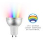 electriQ Smart dimmable colour Wifi Bulb with GU10 short spotlight fitting - 5 Pack