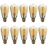 electriQ Smart dimmable Wifi filament bulb with E27 screw fitting - 10 Pack