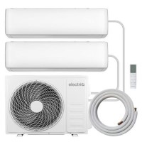 electriQ iQool Multi-Split 2 x 12000 BTU Split Air Conditioner with Heat Pump and Installation Included