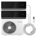 BUN/iQool-2MS12K12KB/101773 electriQ iQool Multi-Split 2 x 12000 BTU Split Air Conditioner with Heat Pump - Black and Installation Included
