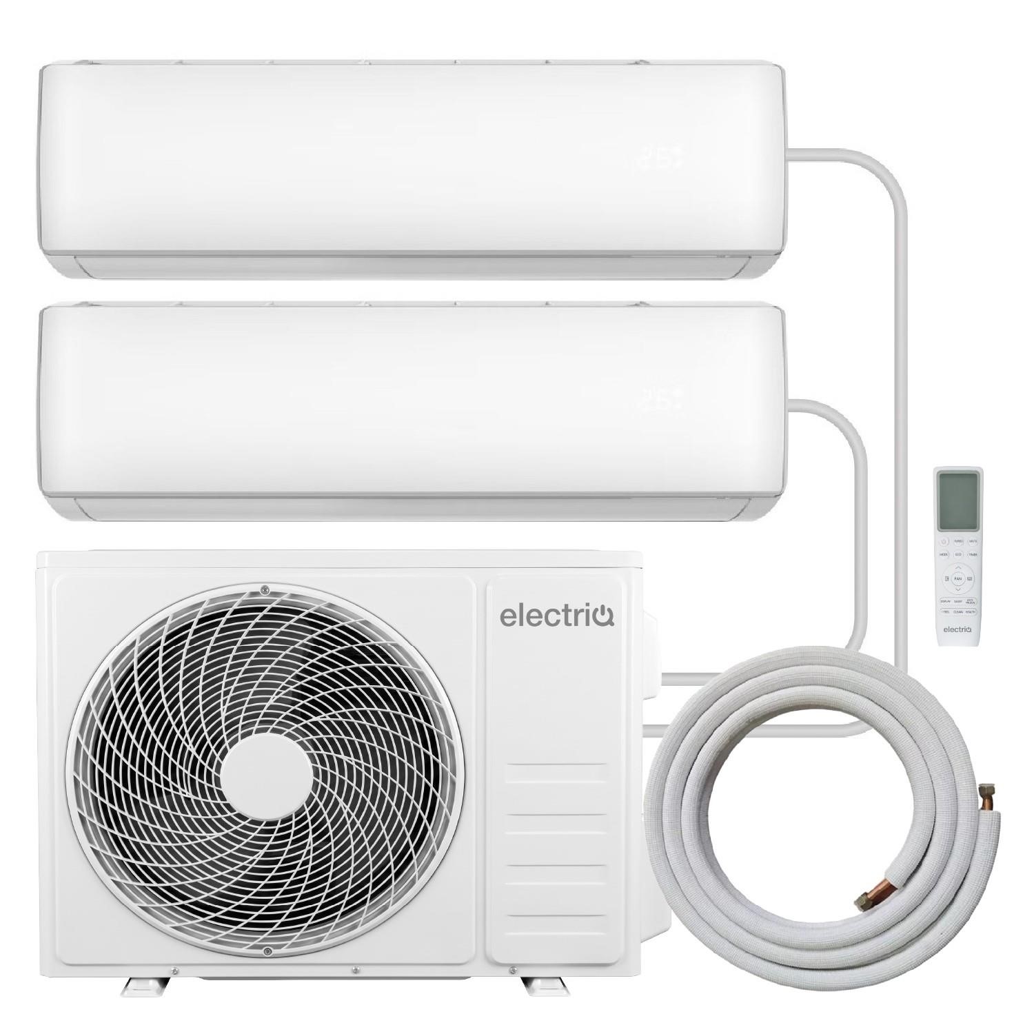 electriQ iQool Multi-Split 2 x 9000 BTU Split Air Conditioner with Heat ...
