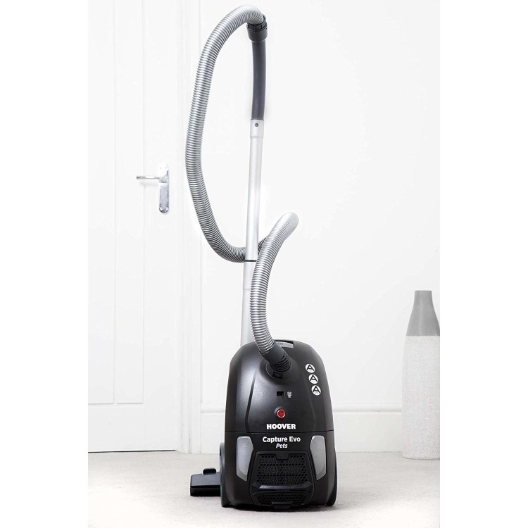 Hoover BV71CP20 Capture Evo Pets 700W Bagged Cylinder Vacuum Cleaner - Black