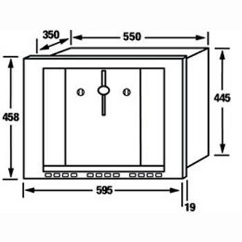CDA BVB4SS Integrated Draught Beer Dispenser Stainless Steel