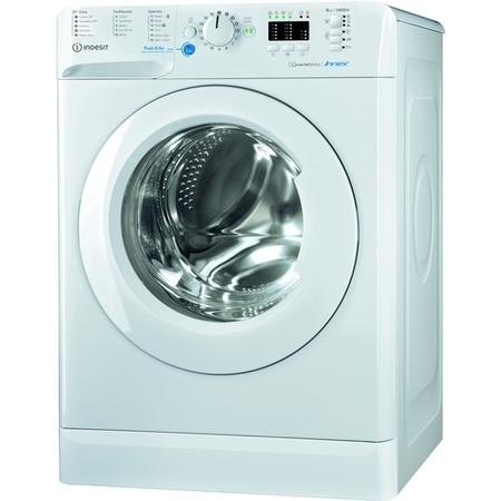 Refurbished Indesit BWA81484XWUKN Freestanding 8KG 1400 Spin Washing Machine White