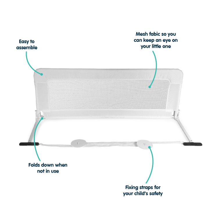 GRADE A1 - Baby Bed Guard Rail by Babyway