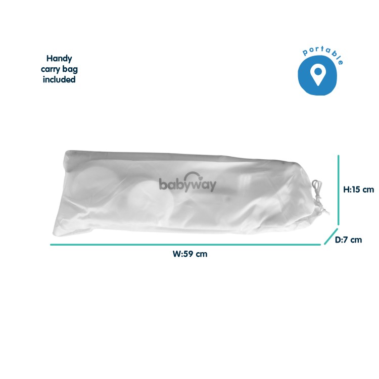 GRADE A1 - Baby Bed Guard Rail by Babyway