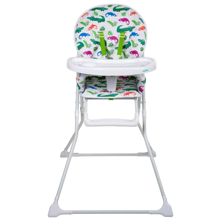 GRADE A1 - Baby High Chair with Chameleon Print Padded Seat by Babyway