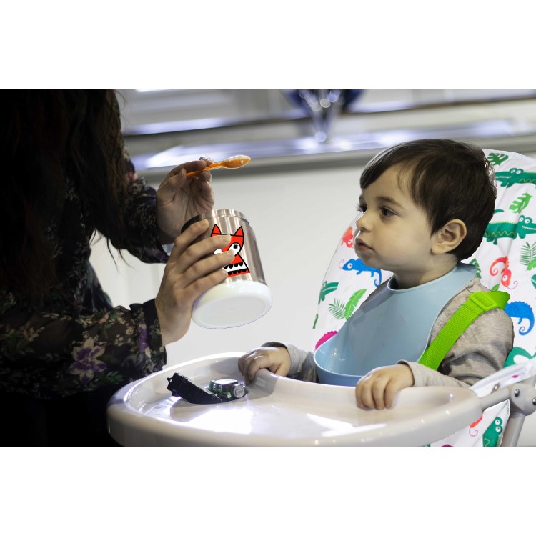 GRADE A1 - Baby High Chair with Chameleon Print Padded Seat by Babyway