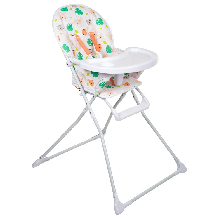 Babyway Baby High Chair with Safari Animal Print Padded Seat