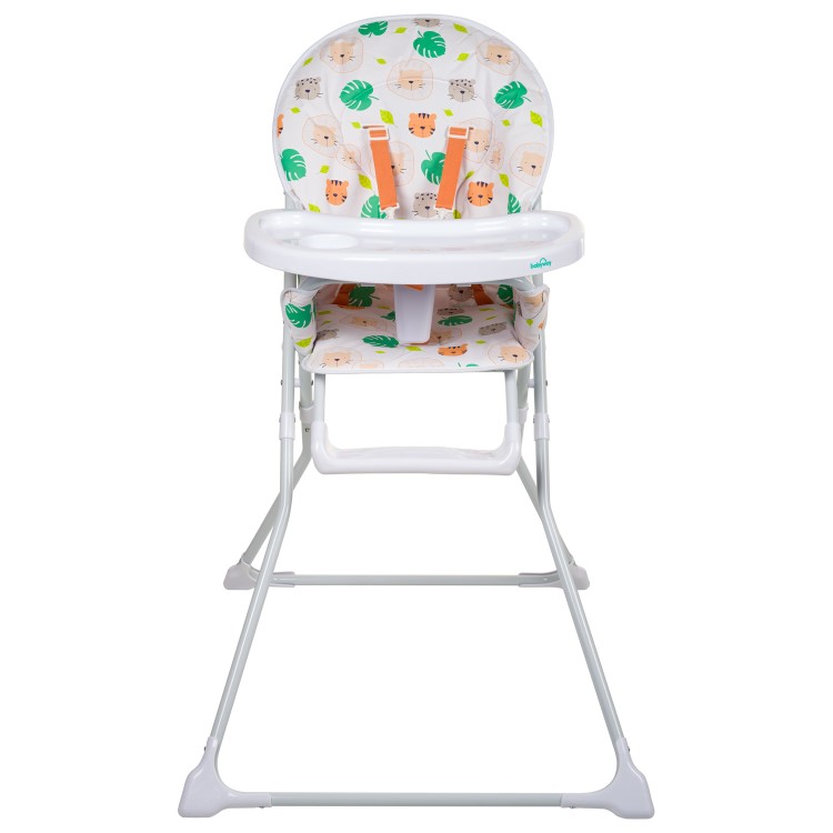 Babyway Baby High Chair with Safari Animal Print Padded Seat
