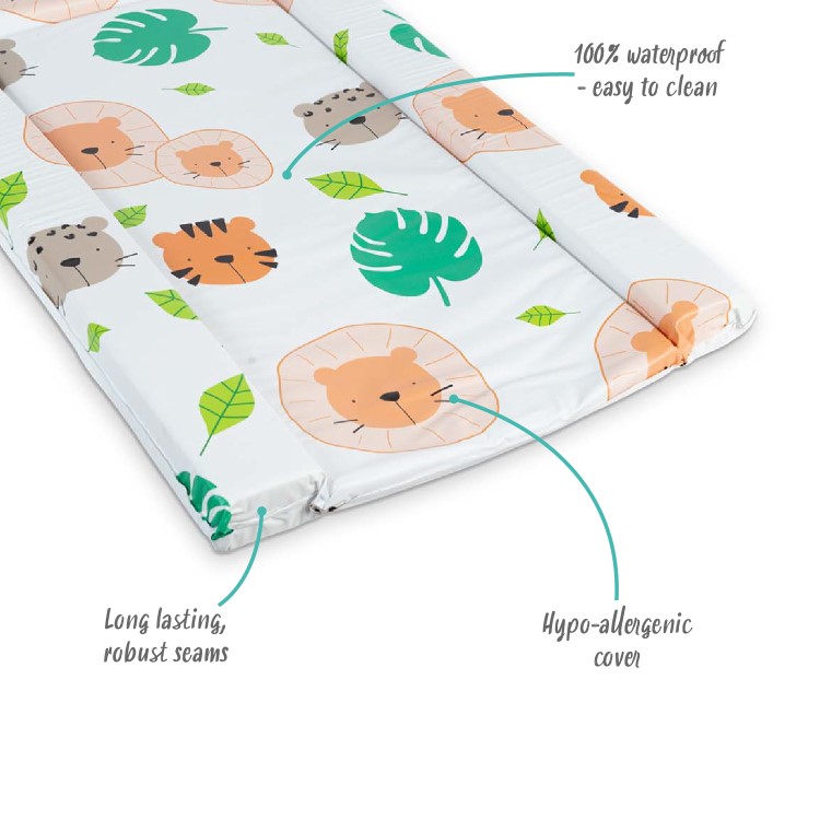 Babyway Baby Changing Mat with Unisex Safari Animal Design