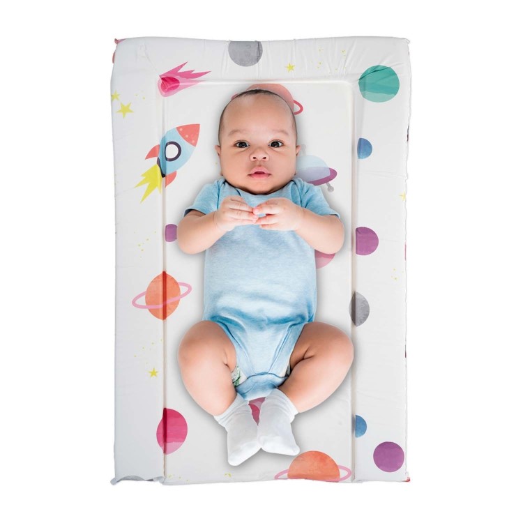 Box Opened Baby Changing Mat with Unisex Space Design by Babyway