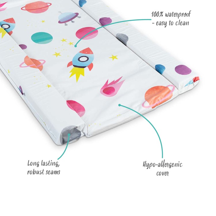 Box Opened Baby Changing Mat with Unisex Space Design by Babyway