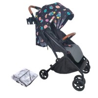 Lightweight Stroller with Raincover & Cup Holder in Space Design by Babyway