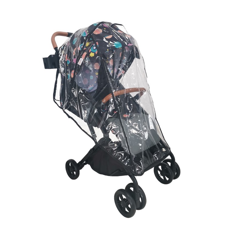 Lightweight Stroller with Raincover & Cup Holder in Space Design by Babyway