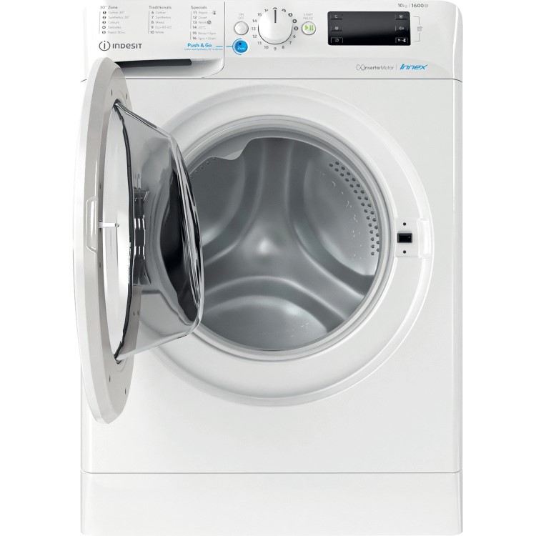 Refurbished Indesit BWE101683XWUKN Freestanding 10KG 1600 Spin Washing Machine White