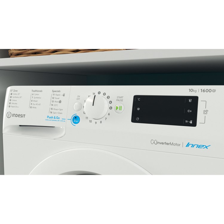 Indesit Innex 10kg 1600rpm Washing Machine - White