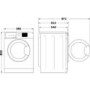 Indesit Innex 7kg 1400rpm Washing Machine - Silver