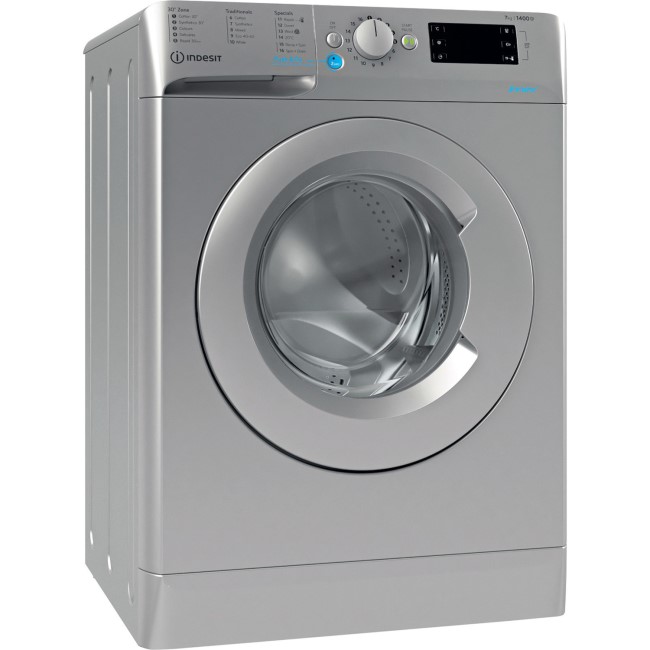 Indesit 7kg 1400rpm Freestanding Washing Machine - Silver