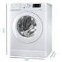 Refurbished Indesit BWE71452WUKN 7kg 1400rpm Freestanding Washing Machine White
