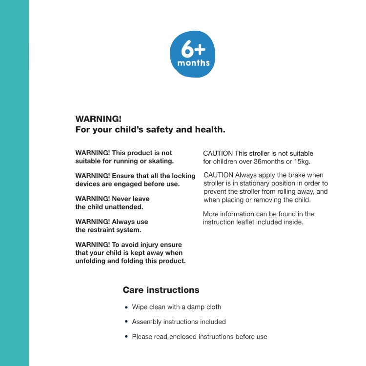 Lightweight Stroller with Hood in Red by Babyway