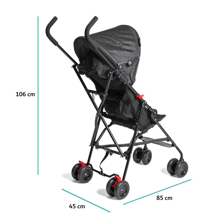 Babyway Lightweight Stroller with Hood in Black