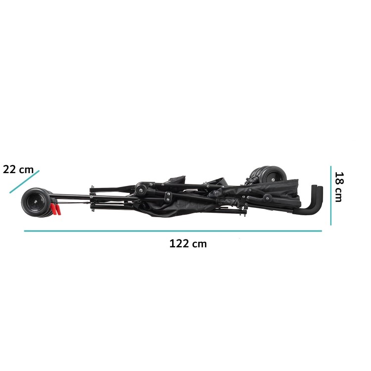 Babyway Lightweight Stroller with Hood in Black