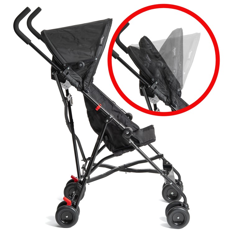 Babyway Lightweight Stroller with Hood in Black