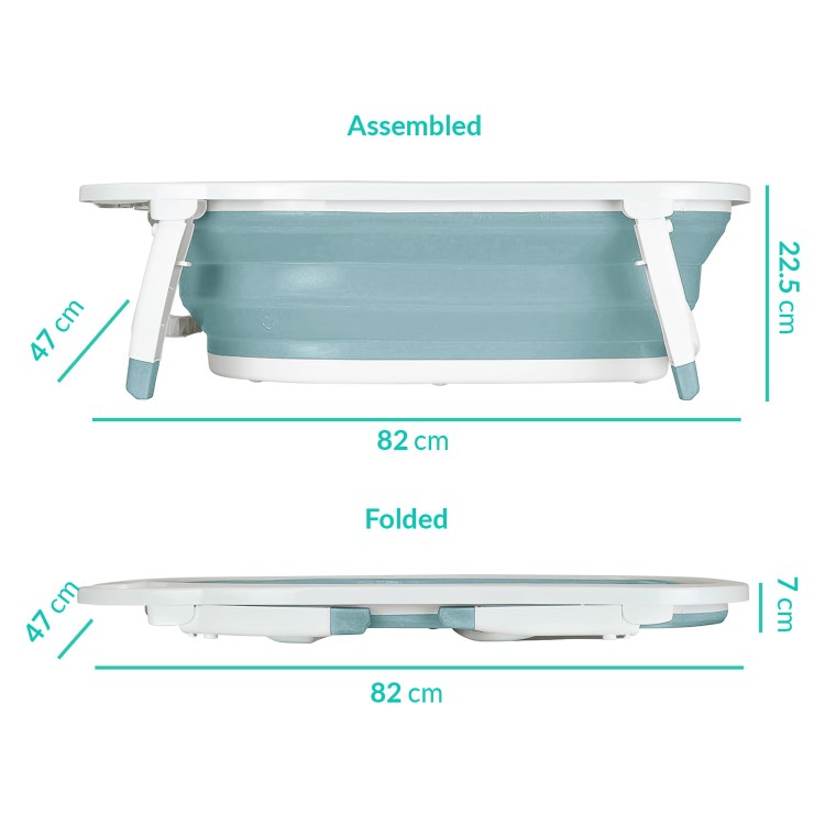GRADE A1 - Foldable Baby Bath in Blue by Babyway