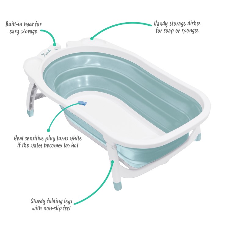GRADE A1 - Foldable Baby Bath in Blue by Babyway