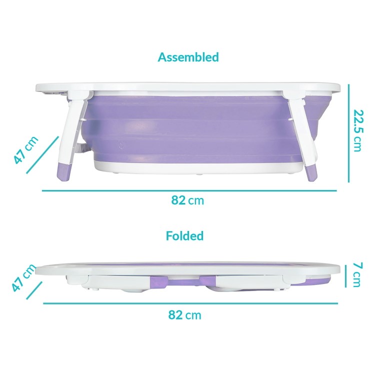 Babyway Foldable Baby Bath in Lilac