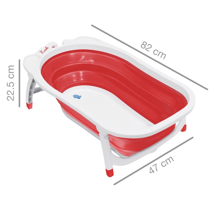 GRADE A1 - Babyway Karibu foldable bath red