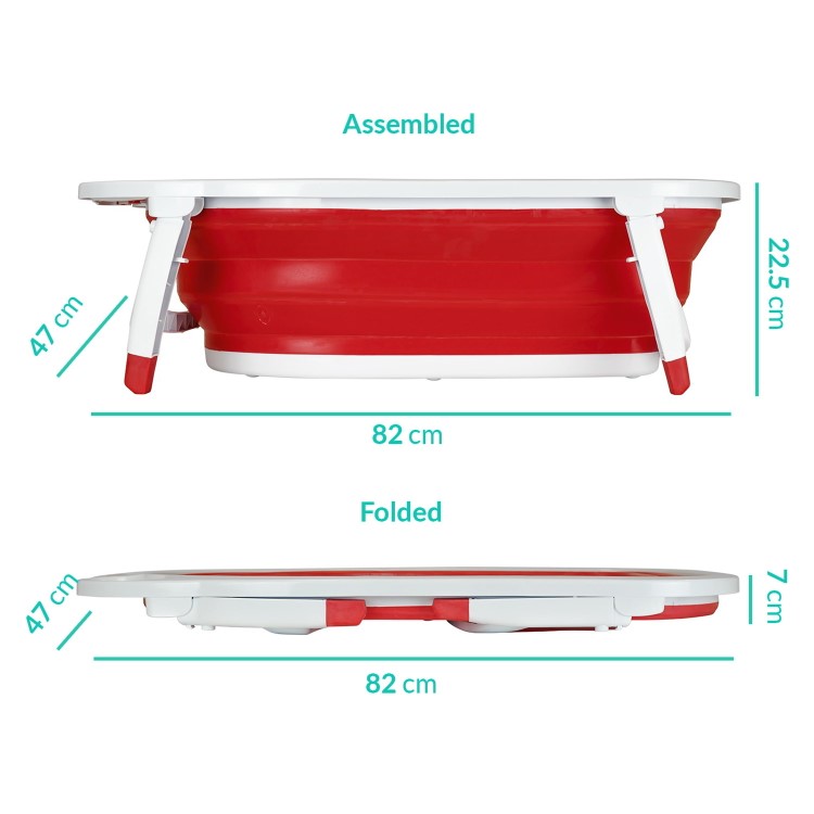 Babyway Foldable Baby Bath in Red