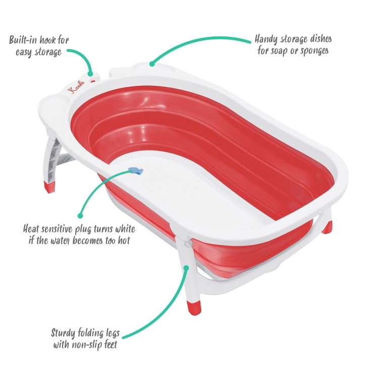 Babyway Foldable Baby Bath in Red