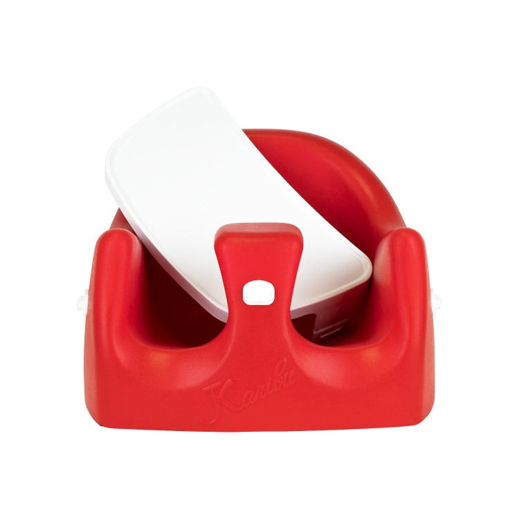 GRADE A1 - BABYWAY KARIBU SEAT WITH TRAY RED