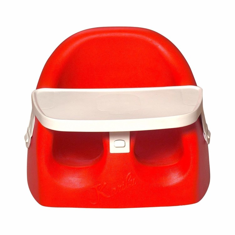 GRADE A1 - BABYWAY KARIBU SEAT WITH TRAY RED