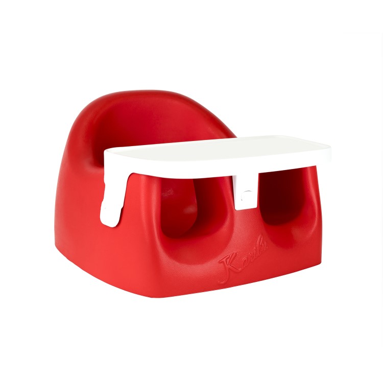GRADE A1 - BABYWAY KARIBU SEAT WITH TRAY RED