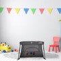 GRADE A1 - Lightweight Travel Cot + Playpen with Mattress and Carry Bag in Black by Babyway