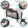 Babyway Travel Cot with Mattress Bassinet and Changing Table